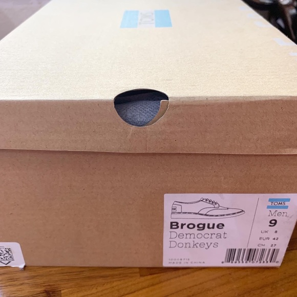 Toms Democratic donkey brogues election mens sz 9 - Picture 12 of 12